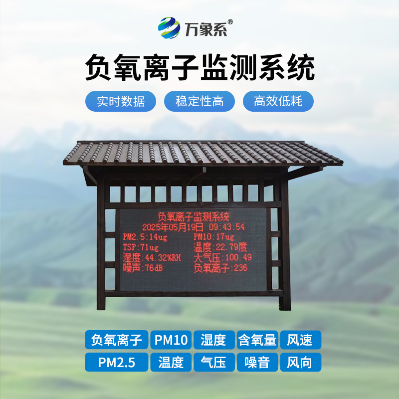 景區(qū)負(fù)氧離子監(jiān)測儀器，既美觀又能捕捉多種氣象參數(shù)~